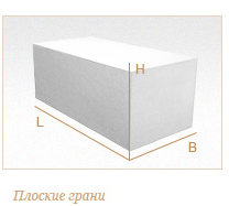 Газобетонный блок ГРАС D350, 600x250x200 мм
